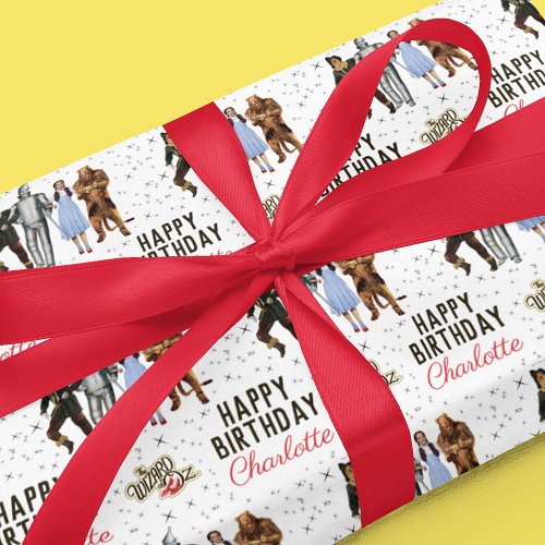 The Wizard Of Oz  Happy Birthday  Wrapping Paper