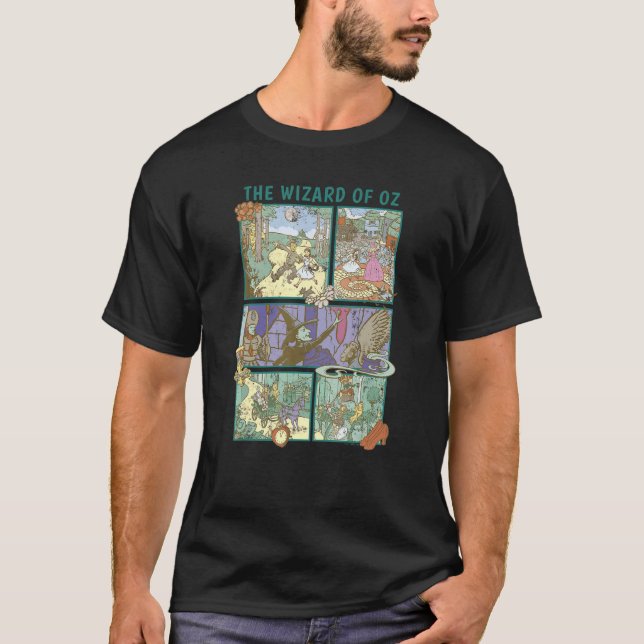 The Wizard of Oz Illustrated Storytime Panels T-Shirt (Front)