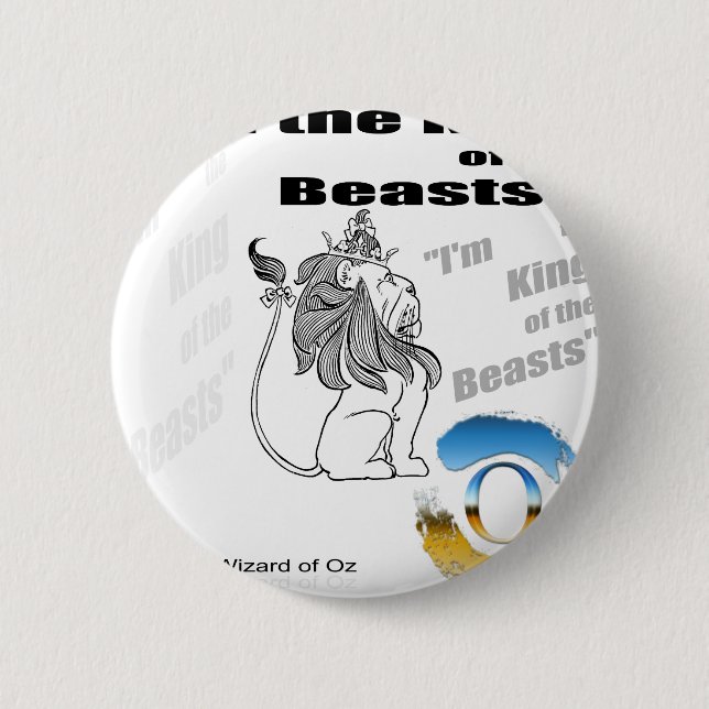 The Wizard of Oz - illustration Button (Front)