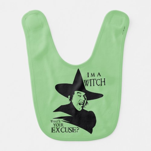 The Wizard Of Oz  Im A Witch Baby Bib