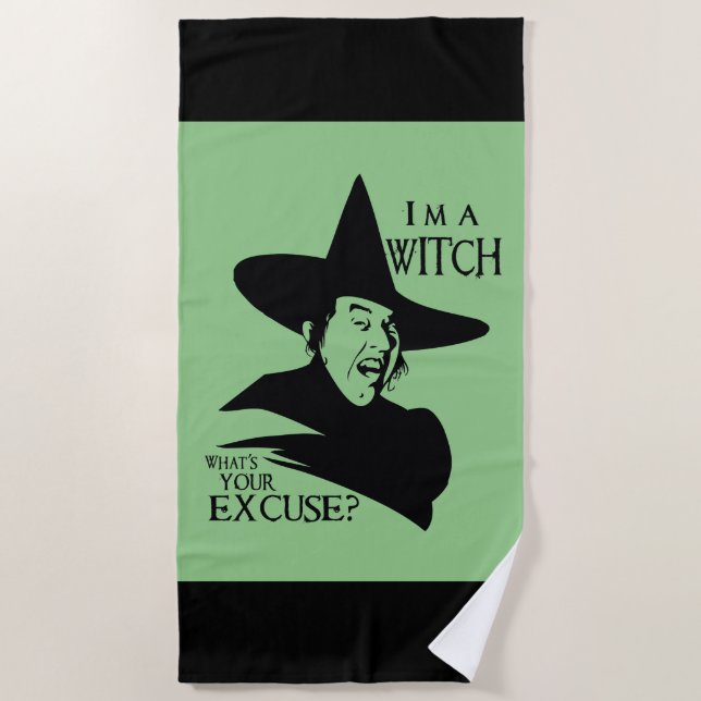 The Wizard Of Oz™ | I'm A Witch Beach Towel (Front)