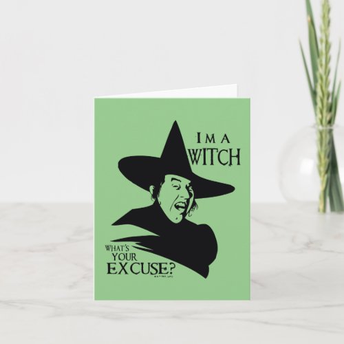 The Wizard Of Oz  Im A Witch Note Card