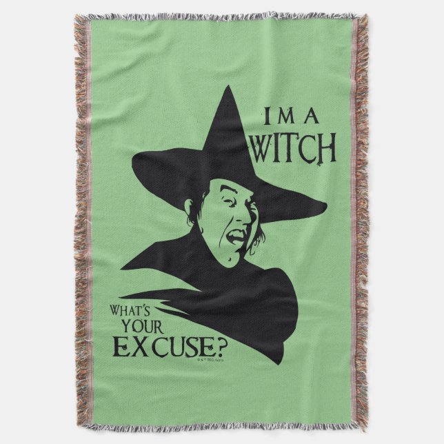 The Wizard Of Oz™ | I'm A Witch Throw Blanket (Front Vertical)