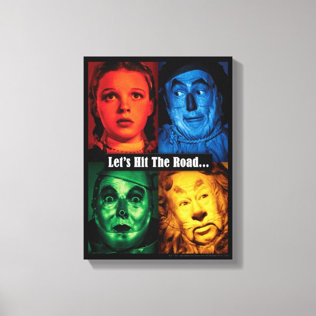 The Wizard Of Oz™ | Let's Hit The Road Canvas Print (Front)