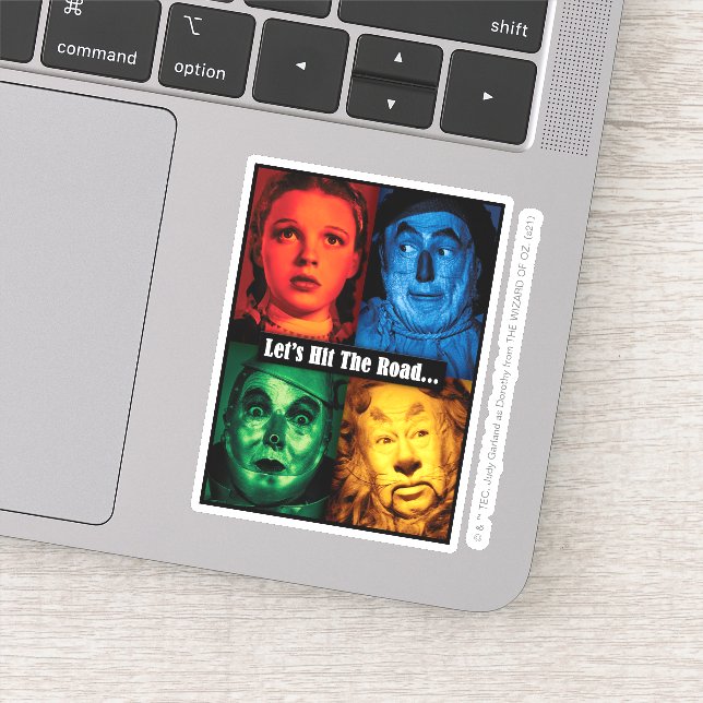 The Wizard Of Oz™ | Let's Hit The Road Sticker (Detail)