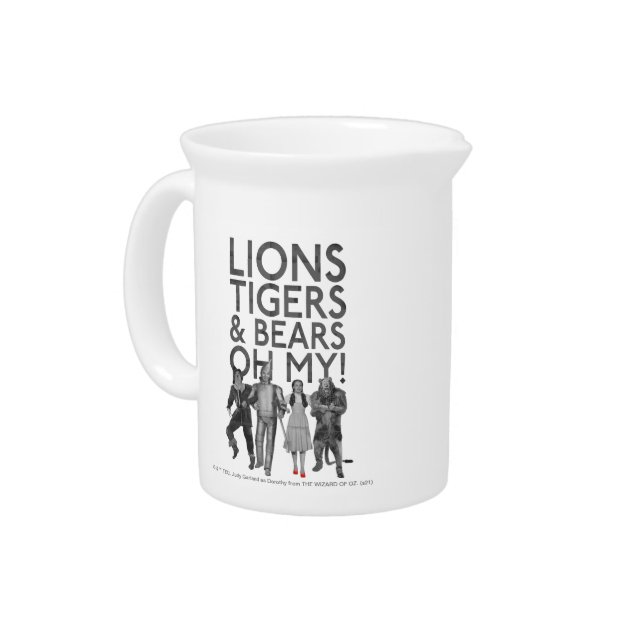 The Wizard Of Oz™ | Lions Tigers & Bears Oh My! Beverage Pitcher (Left)