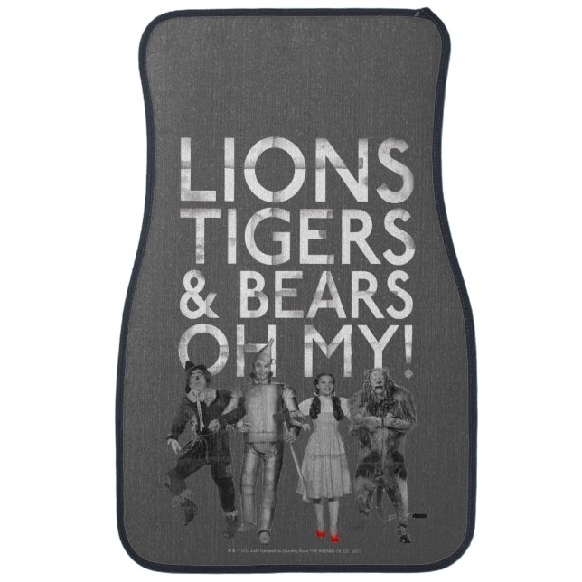 The Wizard Of Oz™ | Lions Tigers & Bears Oh My! Car Floor Mat (Front)