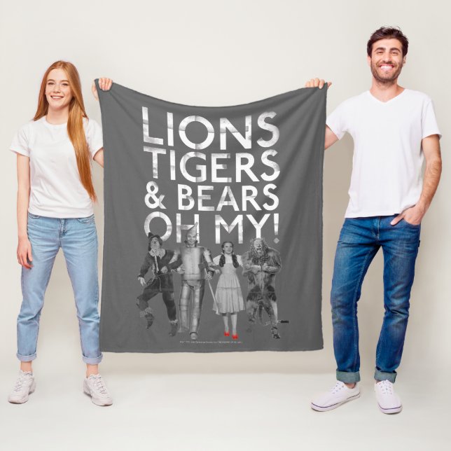 The Wizard Of Oz™ | Lions Tigers & Bears Oh My! Fleece Blanket (In Situ)