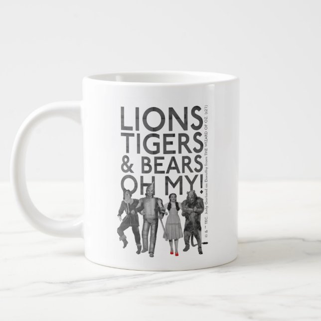 The Wizard Of Oz™ | Lions Tigers & Bears Oh My! Giant Coffee Mug (Left)