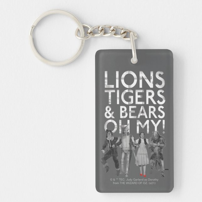 The Wizard Of Oz™ | Lions Tigers & Bears Oh My! Keychain (Front)