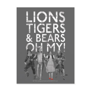 The Wizard Of Oz™ | Lions Tigers & Bears Oh My! Postcard