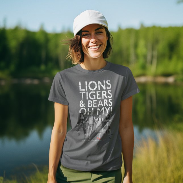 The Wizard Of Oz™ | Lions Tigers & Bears Oh My! T-Shirt (T-shirt simulated on person)