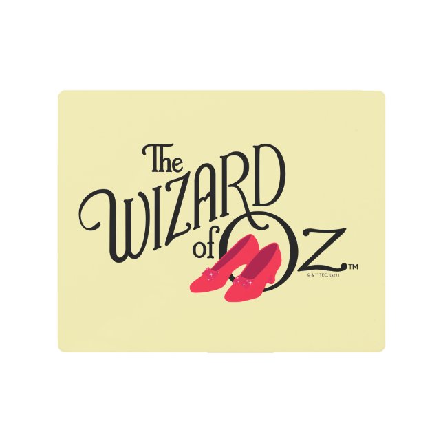The Wizard Of Oz™ Logo Metal Print (Front)