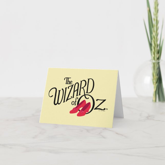 The Wizard Of Oz™ Logo Note Card (Front)