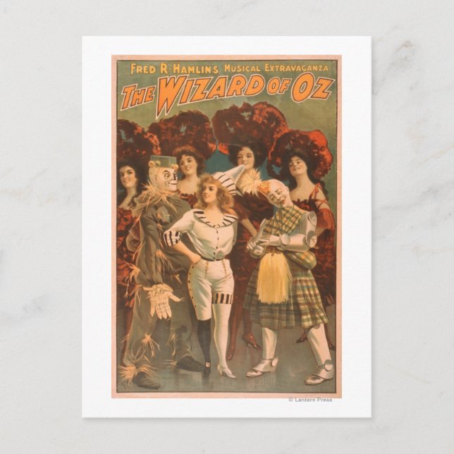 "The wizard of Oz" Musical Theater Poster #1 Postcard (Front)