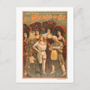 "The wizard of Oz" Musical Theater Poster #1 Postcard