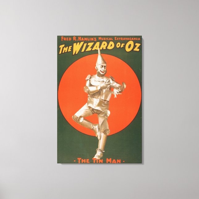 "The wizard of Oz" Musical Theatre Poster #2 Canvas Print (Front)