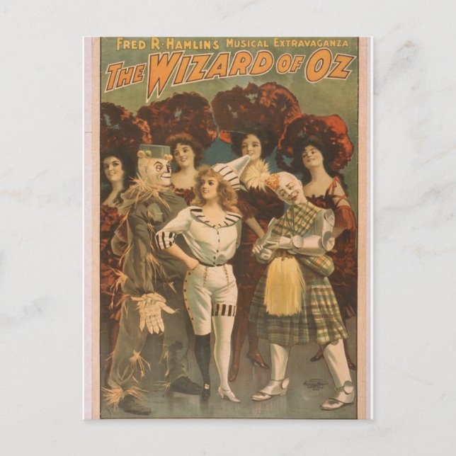 The Wizard of Oz Retro Theater Postcard (Front)