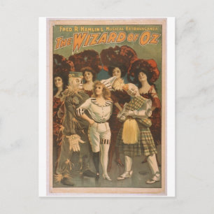 The Wizard of Oz Retro Theater Postcard