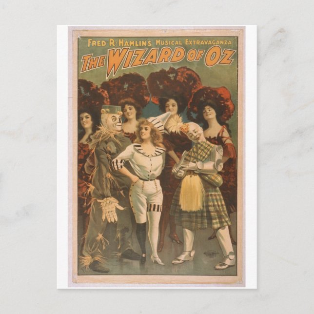 The Wizard of Oz Retro Theater Postcard (Front)