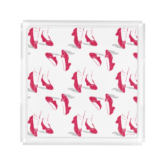 The Wizard Of Oz™ | Ruby Slippers™ Pattern Acrylic Tray (Front)