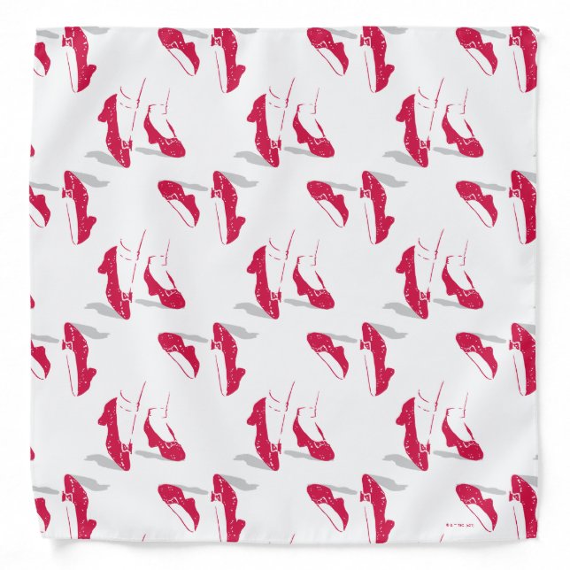 The Wizard Of Oz™ | Ruby Slippers™ Pattern Bandana (Front)