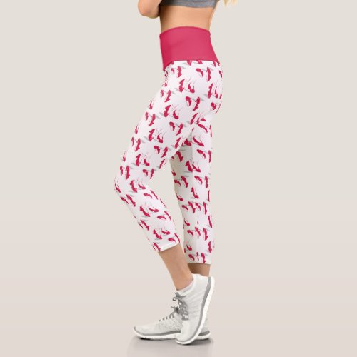 The Wizard Of Oz  Ruby Slippers Pattern Capri Leggings