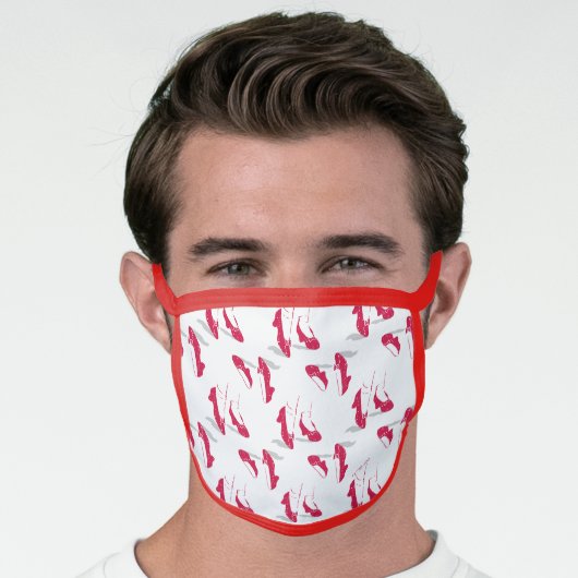 The Wizard Of Oz™ | Ruby Slippers™ Pattern Face Mask (Worn Him)