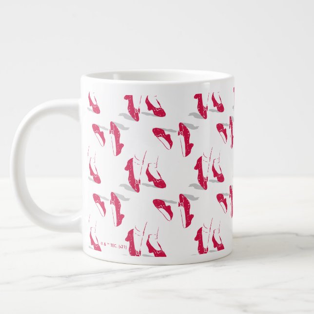The Wizard Of Oz™ | Ruby Slippers™ Pattern Giant Coffee Mug (Left)