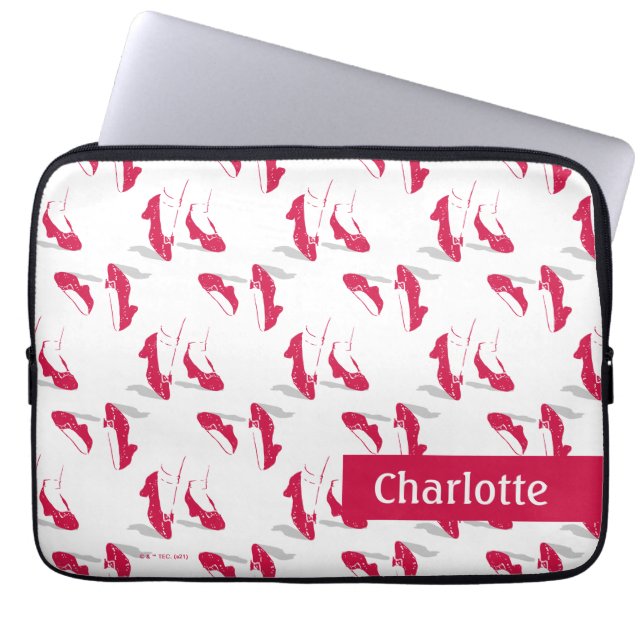 The Wizard Of Oz™ | Ruby Slippers™ Pattern Laptop Sleeve (Front)