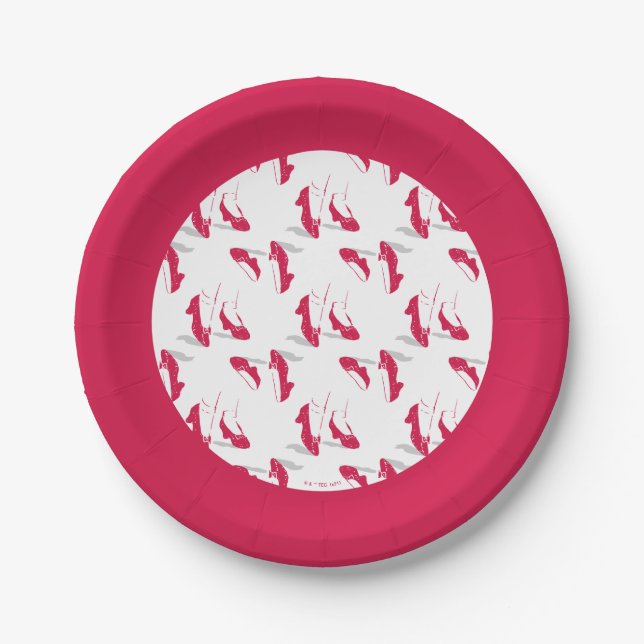 The Wizard Of Oz™ | Ruby Slippers™ Pattern Paper Plates (Front)