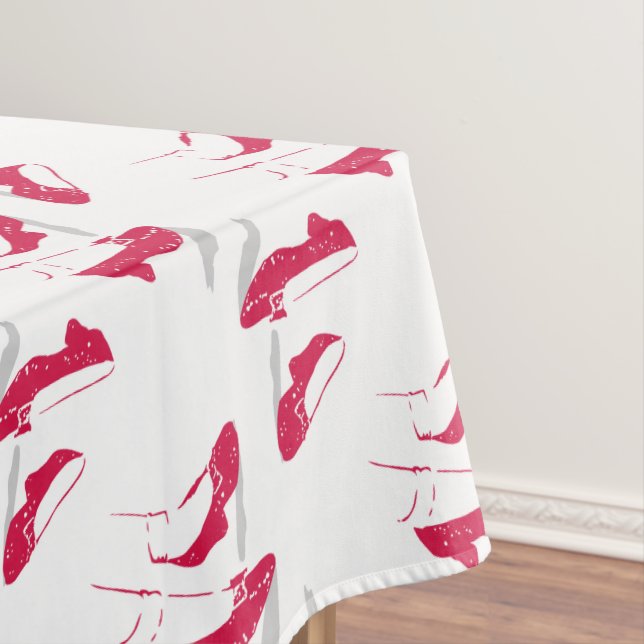 The Wizard Of Oz™ | Ruby Slippers™ Pattern Tablecloth (In Situ)