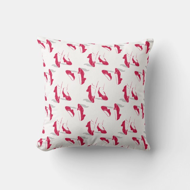 The Wizard Of Oz™ | Ruby Slippers™ Pattern Throw Pillow (Front)