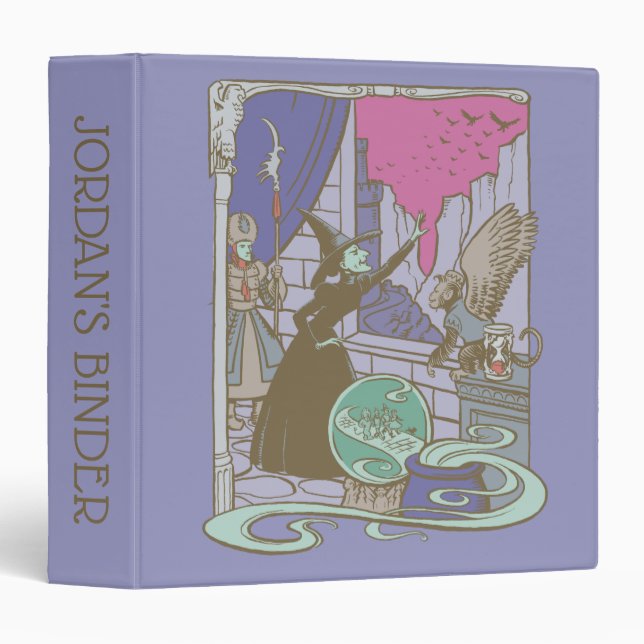 The Wizard Of Oz™ | Storybook Wicked Witch™ 3 Ring Binder (Front/Spine)