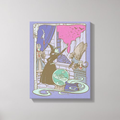 The Wizard Of Oz  Storybook Wicked Witch Canvas Print