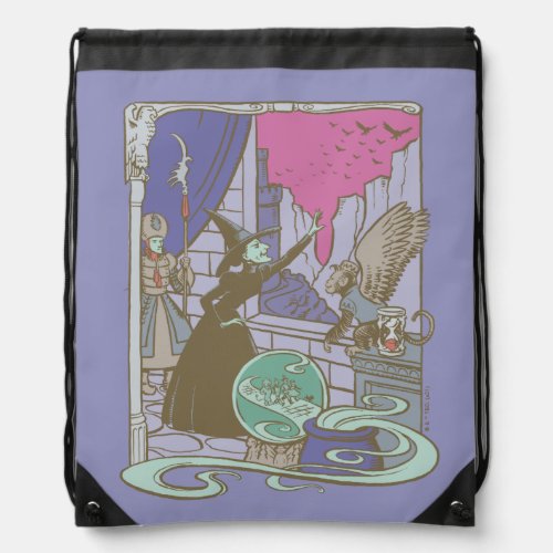 The Wizard Of Oz  Storybook Wicked Witch Drawstring Bag