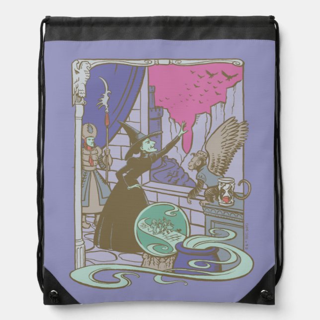 The Wizard Of Oz™ | Storybook Wicked Witch™ Drawstring Bag (Front)