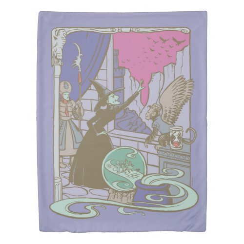The Wizard Of Oz  Storybook Wicked Witch Duvet Cover