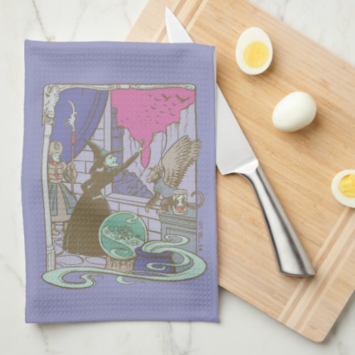 The Wizard Of Oz  Storybook Wicked Witch Kitchen Towel