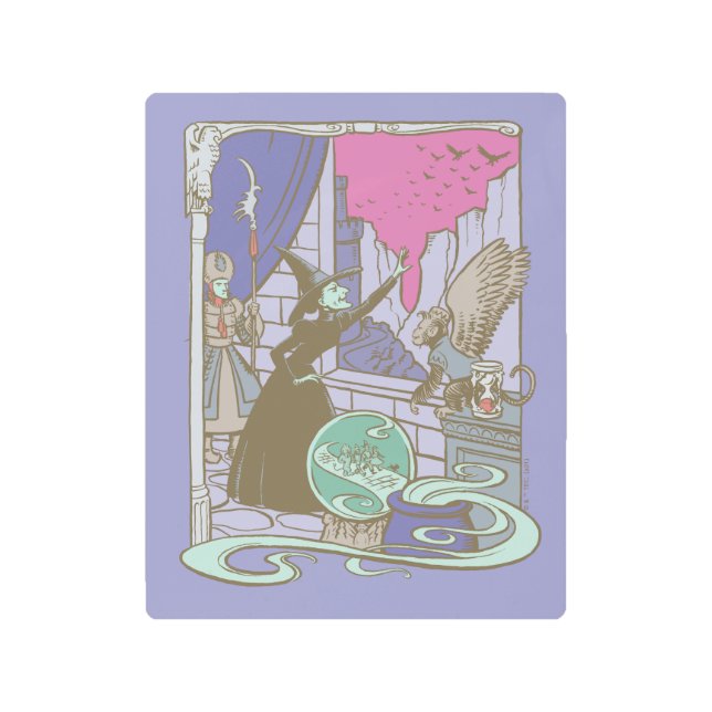 The Wizard Of Oz™ | Storybook Wicked Witch™ Metal Print (Front)