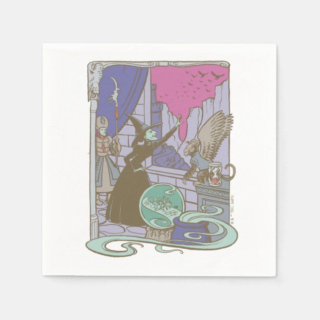 The Wizard Of Oz™ | Storybook Wicked Witch™ Napkins (Front)