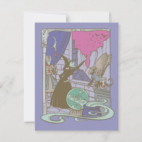 The Wizard Of Oz  Storybook Wicked Witch Note Card