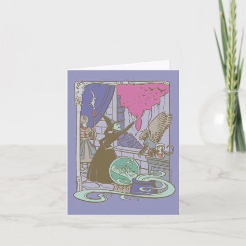 The Wizard Of Oz  Storybook Wicked Witch Note Card