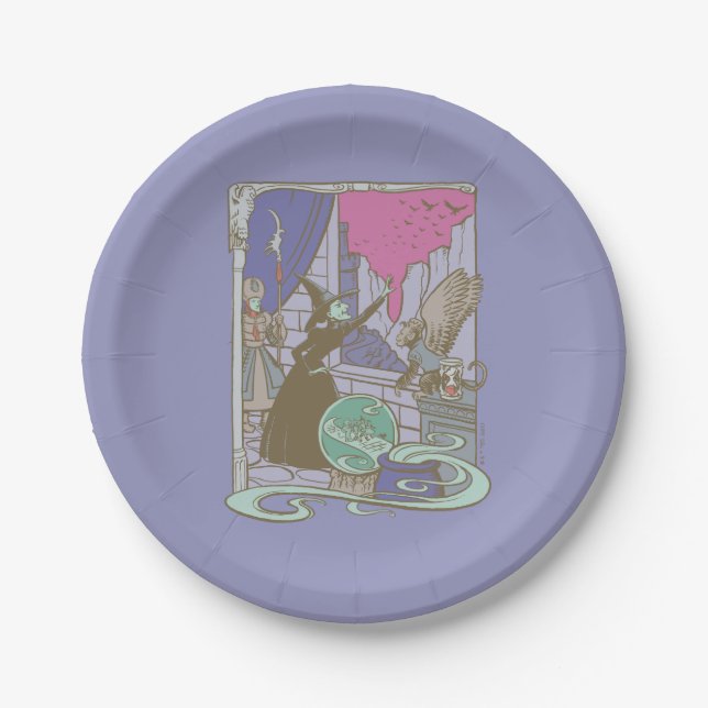 The Wizard Of Oz™ | Storybook Wicked Witch™ Paper Plates (Front)