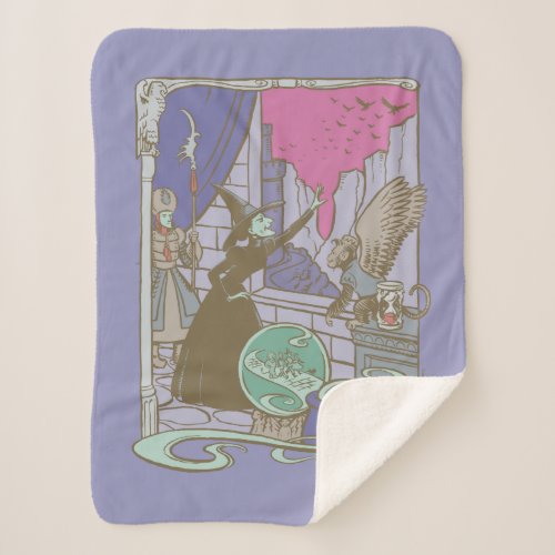 The Wizard Of Oz  Storybook Wicked Witch Sherpa Blanket