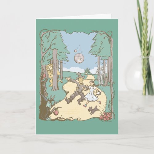 The Wizard Of Oz  Storybook Yellow Brick Road Card