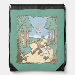 The Wizard Of Oz™   Storybook Yellow Brick Road Drawstring Bag