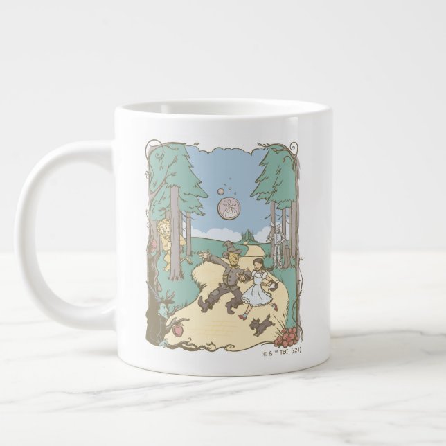 The Wizard Of Oz™ | Storybook Yellow Brick Road Giant Coffee Mug (Left)
