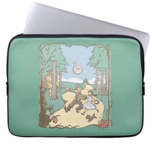 The Wizard Of Oz  Storybook Yellow Brick Road Laptop Sleeve