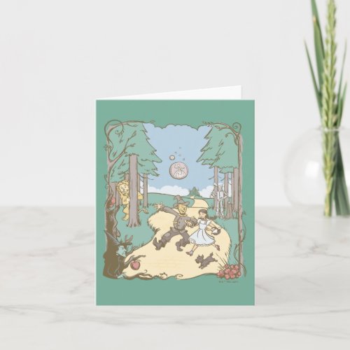 The Wizard Of Ozâ  Storybook Yellow Brick Road Note Card